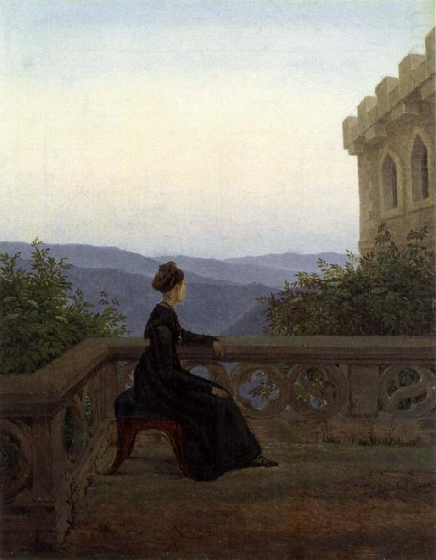 Carl Gustav Carus Woman on the Balcony china oil painting image